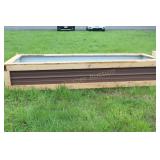 RAISED BED PLANT BOX- WOOD FRAME / METAL SIDES
