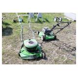 2 LAWN BOY PUSH MOWERS & OLDER REEL MOWER