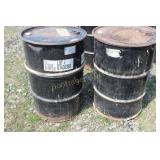 2 METAL BARRELS