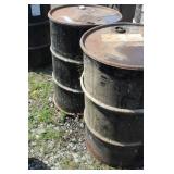 2 METAL BARRELS