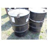 2 METAL BARRELS