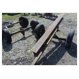 I BEAM ON TRAILER AND AXELS