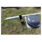 PLASTIC PIPE, ROOF VENT, DAMPER