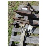 LARGE BENCH VISE, YOST MFG 1908