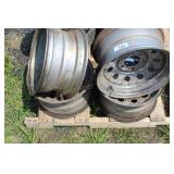 4 CHROME 5 HOLE RIMS