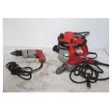 MILWAUKEE ROUTER, HAMMER DRILL