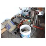 OLD TIRE CHANGING MACHINE, PLUMBING PARTS