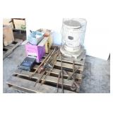 KEROSENE HEATER, ELECTRIC BOAT MOTOR