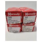 .440 LEAD MUZZLELOADING BALLS (4 BOXES)