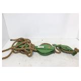BLOCK & TACKLE W/ 3/4 ROPE