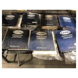 7 BINDERS OF LONG TRACTOR AND AGRICULTURAL MANUALS