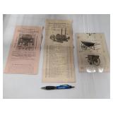VINTAGE FARM RELATED ADVERTISING PAPERS