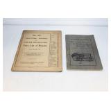 2 MCCORMICK-DEERING REPAIR AND PARTS CATALOGS