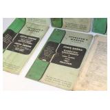 8 JOHN DEERE OPERATORS/ DIRECTIONS MANUALS