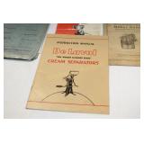 MILKING AND CREAM SEPERATOR MANUALS