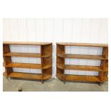 2 WOODEN SHELVES