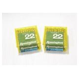 REMINGTON 22 CAL. TARGET ROUNDS, 2 BOXES, 100 PER