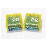 REMINGTON 22 CAL. TARGET ROUNDS, 2 BOXES, 100 PER