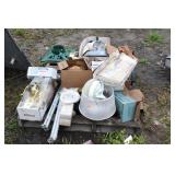 PALLET OF HARDWARE, TOOLS, ETC