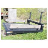 METAL AND WOOD TRUCK FLATBED