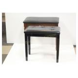 2 PIANO BENCHES