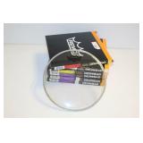 6 REMO DRUM HEADS