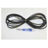 COLLECTION OF GUITAR AMP AND MICROPHONE CORDS
