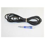 COLLECTION OF GUITAR AMP AND MICROPHONE CORDS