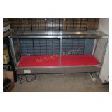 GLASS DISPLAY CASE, NO BACK DOORS