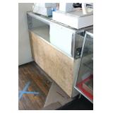 GLASS TOP DISPLAY CABINET, NO BACK DOORS