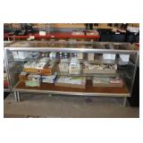 GLASS DISPLAY CASE, NO BACK DOORS