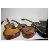 3 VARIOUS GUITARS