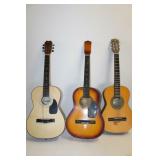 3 VARIOUS GUITARS