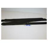 4 BLACK 34" LEATHER STRAPS