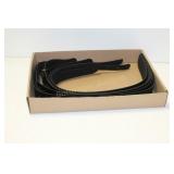 5 BLACK LEATHER STRAPS