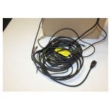 LARGE BOX OF VARIOUS AUDIO AND POWER CORDS