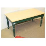 GREEN LEGGED COFFEE TABLE