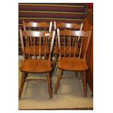 4 WOODEN KITCHEN CHAIRS