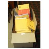BOXES OF ENVELOPES WITH BUBBLE WRAP INSIDE