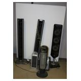 6 STANDING HEATERS/ FANS