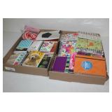2 BOXES OF VARIOUS SIZE NOTE PADS/ BOOKS