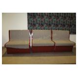 3 BRUNSWICK BOWLING ALLEY BENCHES