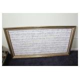 3 SHEET MUSIC PRINTS