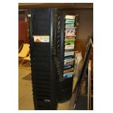 2 ROTATING SHEET MUSIC RACK AND CONTENTS