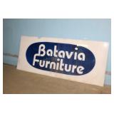 PLEXI GLASS BATAVIA FURNITURE SIGN