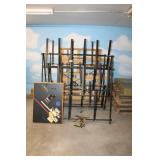 2 METAL STRING INSTRUMENT DISPLAY RACKS