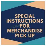 SPECIAL PICK UP NOTICE- READ BEFORE BIDDING!