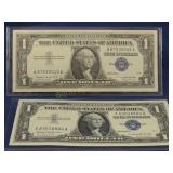 1957-A  & 57-B SILVER CERTIFICATES - CRISP