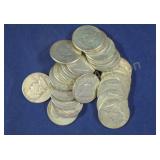 24 FRANKLIN HALF DOLLARS - 1951
