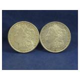 1879 & 1889 MORGAN SILVER DOLLARS